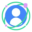 Abstract image of a digital identity surrounded by web technologies that protect online privacy.