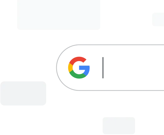 Google 検索バーのクローズアップ