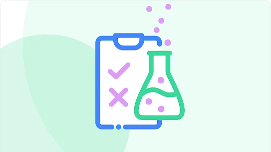 An illustration of a testing equipment and a checklist
